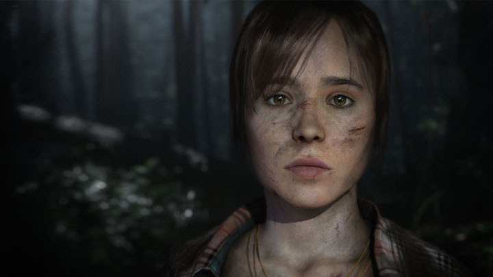 Screenshot of Ellen Page in Beyond Two Souls